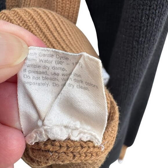 La Mode Active Sportswear Vintage Mens V-Neck Argyle Brown Knit Grandpa Sweater - Picture 12 of 12